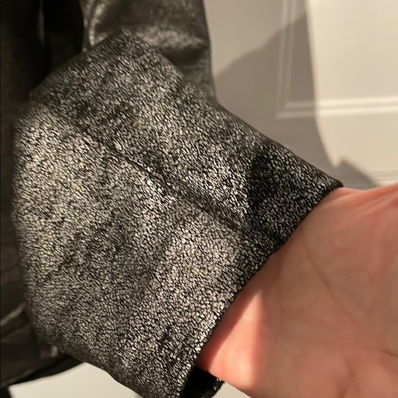 Joseph Ribkoff Metallic Charcoal Gray Jacket ptp 19-20” - Picture 5 of 9